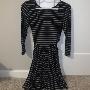 B/w Striped dress